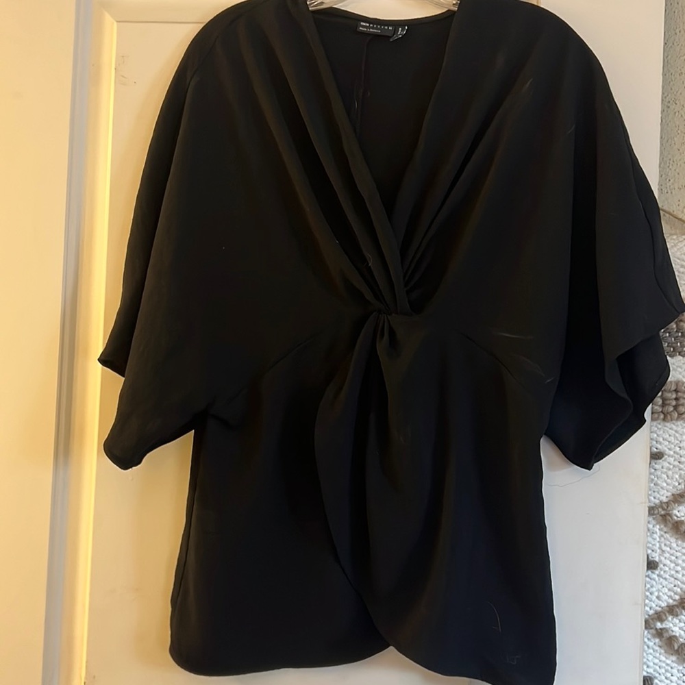 ASOS twist v neck top